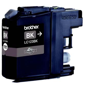 Obrazek Brother LC-123 LC123BK originální inkoustová kazeta, barva náplně černá, výtěžnost cartridge 600 stran