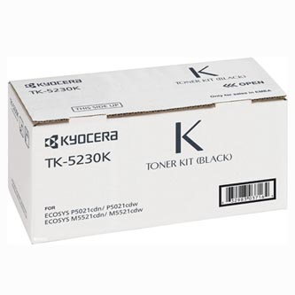 Obrazek Kyocera TK5230 1T02R90NL0 originální tonerová kazeta, barva náplně černá, výtěžnost cartridge 2600 stran