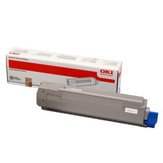 Obrazek Oki 44643003 originální tonerová kazeta, barva náplně azurová, výtěžnost cartridge 7000 stran
