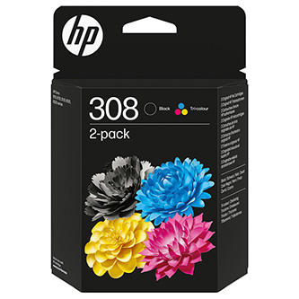HP 308 Multipack 6L6S6UE originální cartridge, toner, náplň, barva HP 308 Multipack 6L6S6UE originální cartridge, toner, náplň, barva