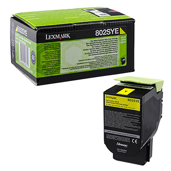 Obrazek Lexmark 80C2SYE originální tonerová kazeta, barva náplně žlutá, výtěžnost cartridge 2000 stran