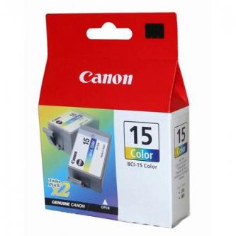 Obrazek Canon 15 (BCI-15) 8191A002 originální inkoustová kazeta, barva náplně tříbarevná, výtěžnost cartridge 100 stran