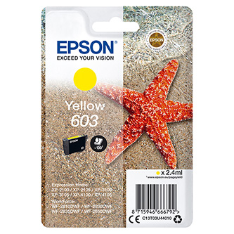 Obrazek Epson 603 XL C13T03U44010 originální inkoustová kazeta, barva náplně žlutá