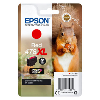 Obrazek Epson 478XL C13T04F54010 originální inkoustová kazeta, barva náplně červená
