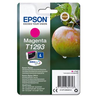 Obrazek Epson T1293 C13T12934012 originální inkoustová kazeta, barva náplně purpurová, výtěžnost cartridge 485 stran