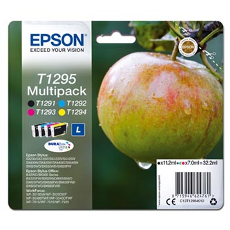 Obrazek Epson T1295 C13T12954012 originální inkoustová kazeta, barva náplně azurová, purpurová, žlutá, černá,
