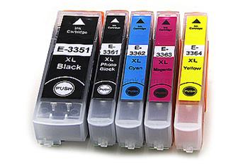 Obrazek Epson 33 C13T33374010 kompatibilní inkoustová kazeta, barva náplně azurová, purpurová, žlutá, černá,