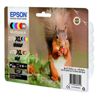 Obrazek Epson 478XL C13T379D4010 originální inkoustová kazeta, barva náplně světle azurová