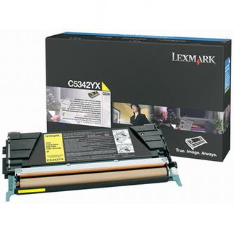 Lexmark C5342YX originální toner, cartridge, náplň, barva