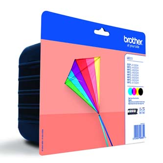 Obrazek Brother LC-223 LC223VALBP originální inkoustová kazeta, barva náplně azurová/purpurová/žlutá/černá