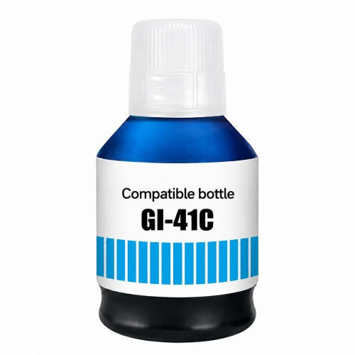 Obrazek Canon GI41 GI-41C kompatibilní ink bottle, barva náplně azurová, výtěžnost cartridge 7700 stran