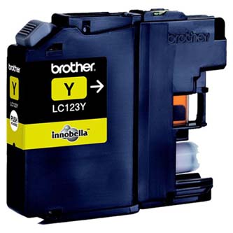 Brother LC-123Y LC123Y originální cartridge, toner, náplň, barva