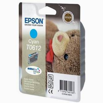Obrazek Epson C13T06124010 originální inkoustová kazeta, barva náplně azurová, výtěžnost cartridge 250 stran