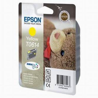 Obrazek Epson C13T06144010 originální inkoustová kazeta, barva náplně žlutá, výtěžnost cartridge 250 stran