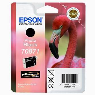 Obrazek Epson C13T08714010 originální inkoustová kazeta, barva náplně černá