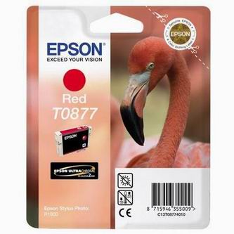 Obrazek Epson C13T08774010 originální inkoustová kazeta, barva náplně červená
