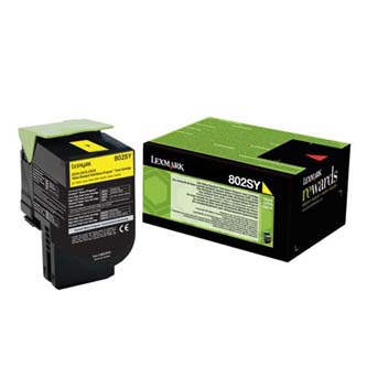 Obrázek Lexmark originální toner 80C2SY0, yellow, 2000str., return, Lexmark CX310dn, CX310n, CX410de, CX410 Obrazek 107183
