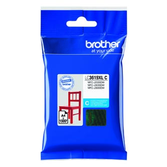 Brother LC3619XLC originální cartridge, toner, náplň, barva