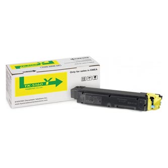Obrazek Kyocera TK-5160 1T02NTANL0 originální tonerová kazeta, barva náplně žlutá, výtěžnost cartridge 12000 stran
