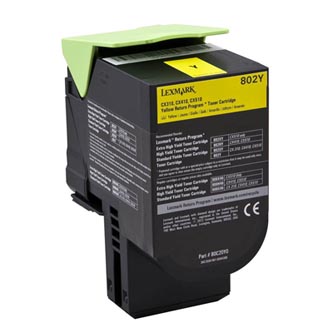 Obrázek Lexmark originální toner 80C20Y0, yellow, 1000str., return, Lexmark CX310dn, CX310n, CX410de, CX410 Obrazek 142278