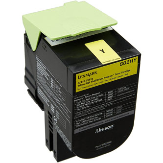 Obrázek Lexmark originální toner 80C0H40, yellow, 3000str., high capacity, Lexmark CX410de, CX410dte, CX410e Obrazek 193307