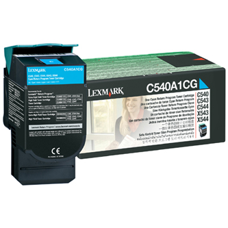 Obrázek Lexmark originální toner C540A1CG, cyan, 1000str., Lexmark C540, X543, X544, X543, X544 Obrazek 48387