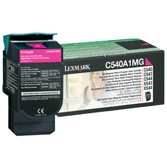 Obrázek Lexmark originální toner C540A1MG, magenta, 1000str., Lexmark C540, X543, X544, X543, X544 Obrazek 48389