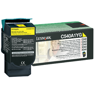 Obrázek C540A1YG originální tonerová kazeta, barva náplně žlutá, výtěžnost cartridge 1000 stran Obrazek 48390