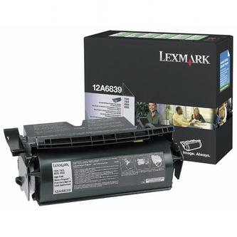 Obrázek Lexmark originální toner 12A6839, black, 20000str., return, Lexmark T520, N, D, DN, T522, X520 MFP, label application Obrazek 48442