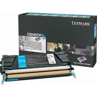 Obrázek Lexmark originální toner C5240CH, cyan, 5000str., return, Lexmark C524 Obrazek 48580