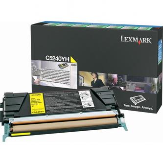 Obrázek Lexmark originální toner C5240YH, yellow, 5000str., return, Lexmark C524 Obrazek 48583