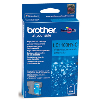 Obrázek Brother originální ink LC-1100HYC, cyan, 750str., high capacity, Brother DCP-6690CW, MFC-6490CW Obrazek 49992