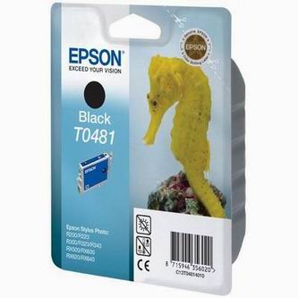 Obrázek Epson originální ink C13T048140, black, 630str., 13ml, Epson Stylus Photo R200, 220, 300, 320, 340, RX500, 600 Obrazek 50378