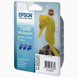 Obrázek Epson originální ink C13T048B40, light CMY, 430str., 3x13ml, Epson Stylus Photo R200, 220, 300, 320, 340 Obrazek 50391