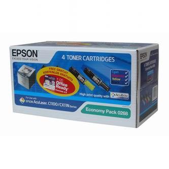 Obrázek Epson originální toner C13S050268, CMYK, 4000/1500str., Epson AcuLaser C1100, 1100N, CX11N, 11NF, 11NFC Obrazek 55261