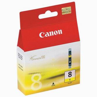 Obrázek Canon originální ink CLI8Y, yellow, 490str., 13ml, 0623B001, Canon iP4200, iP5200, iP5200R, MP500, MP800 Obrazek 55363
