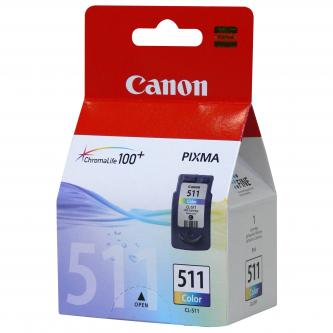 Obrázek Canon originální ink CL511, color, blistr s ochranou, 245str., 9ml, 2972B010, 2972B004, Canon MP240, MP260 Obrazek 83519