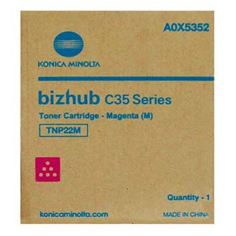 Obrazek Konica A0X5352 originální tonerová kazeta, barva náplně purpurová, výtěžnost cartridge 6000 stran