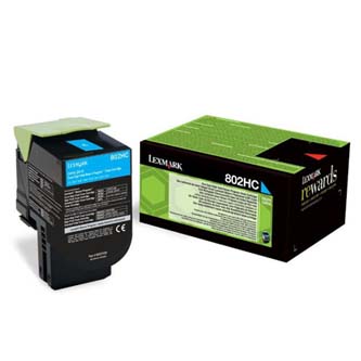 Obrázek Lexmark originální toner 80C2HC0, cyan, 3000str., return, Lexmark CX410/510 Obrazek 89877