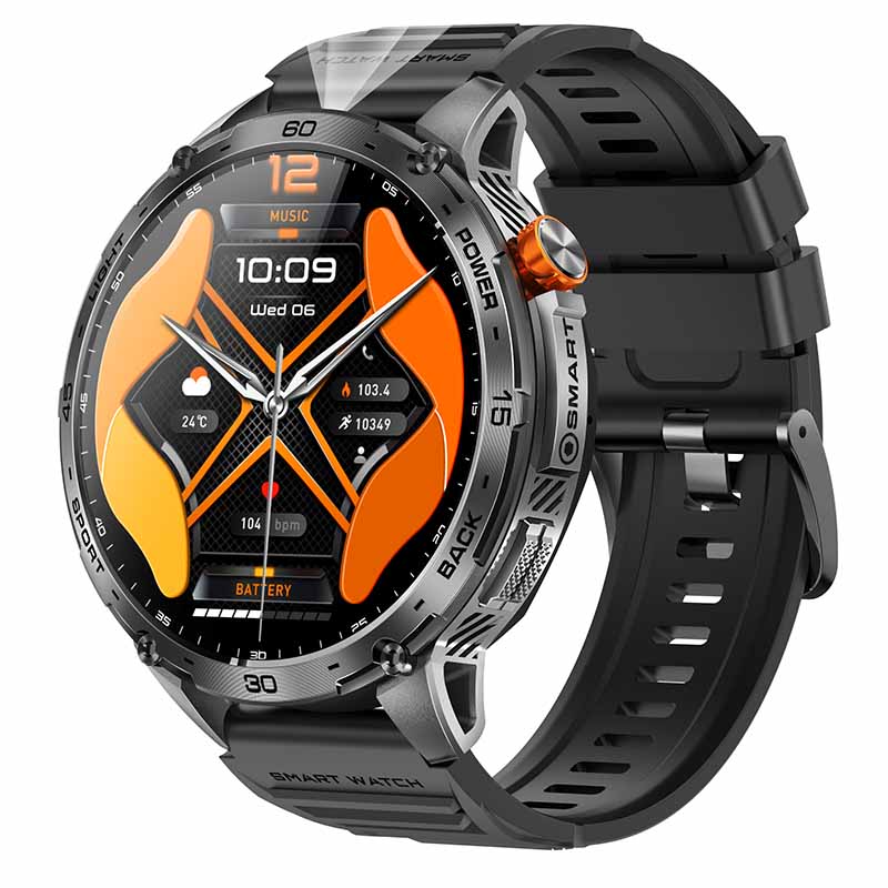 Obrazek Chytré hodinky PW-169 černé s telefonováním a AMOLED displejem