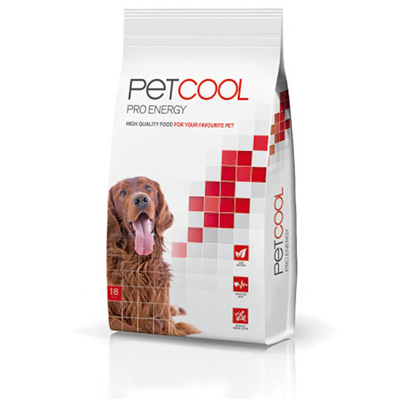Granule pro aktivní dospělé psy - 18kg, PetCool PRO ENERGY